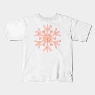 Snowflake (orange) Kids T-Shirt